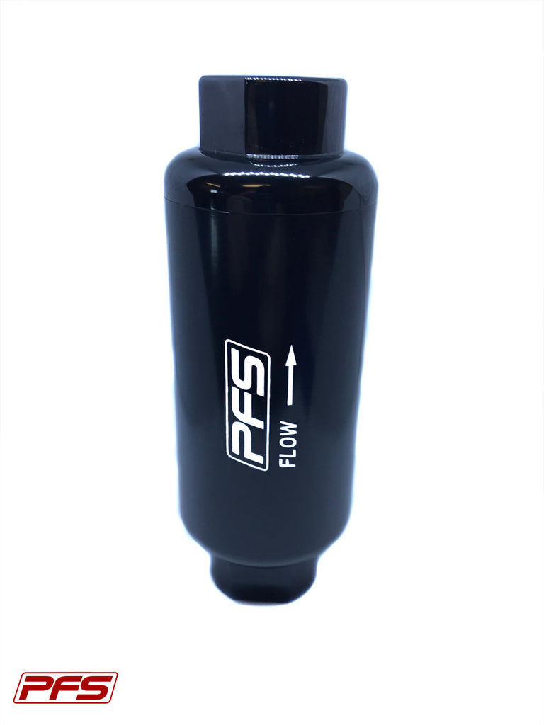 Billet Inline Aluminium Fuel Filter 5/16 Barb Silver 30 Micron Billet Inline Aluminium Fuel Filter 5/16 Barb Silver 30 Micron